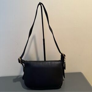 Vintage Coach Black Leather Patricia Legacy Shoulder Bag (1994) style 9951